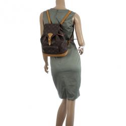 Pre Owned Louis Vuitton Monogram Montsouris MM Backpack