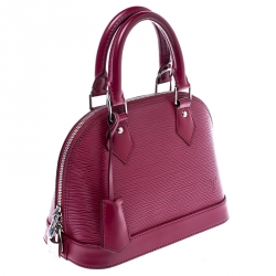 Pre Owned Louis Vuitton Fuchsia Epi Leather Alma BB Bag