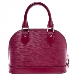 Pre Owned Louis Vuitton Fuchsia Epi Leather Alma BB Bag