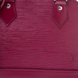 Pre Owned Louis Vuitton Fuchsia Epi Leather Alma BB Bag