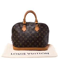 مملوكة مسبقًا  حقيبة لوي فيتون ألما كانفاس مونوغرامي PM