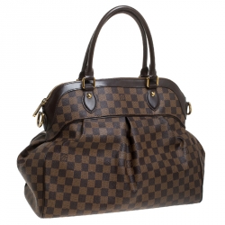 Pre Owned Louis Vuitton Damier Ebene Canvas Trevi GM Bag