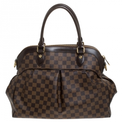Pre Owned Louis Vuitton Damier Ebene Canvas Trevi GM Bag