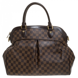 Pre Owned Louis Vuitton Damier Ebene Canvas Trevi GM Bag