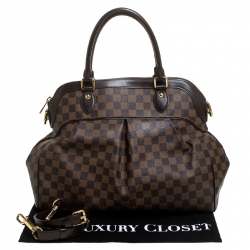 Pre Owned Louis Vuitton Damier Ebene Canvas Trevi GM Bag