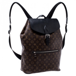 Pre Owned Louis Vuitton Monogram Macassar Canvas Palk Backpack             