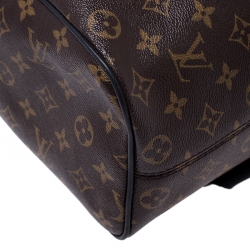 Pre Owned Louis Vuitton Monogram Macassar Canvas Palk Backpack             