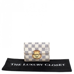 Louis Vuitton Damier Azur Canvas Joey Compact Wallet