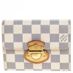 Louis Vuitton Damier Azur Canvas Joey Compact Wallet