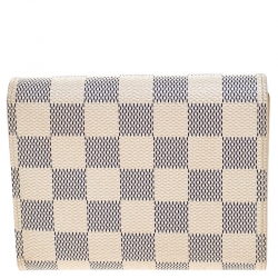 Louis Vuitton Damier Azur Canvas Joey Compact Wallet
