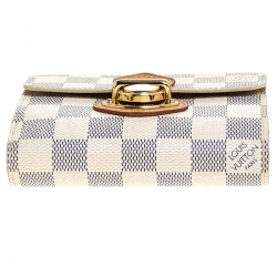 Louis Vuitton Damier Azur Canvas Joey Compact Wallet