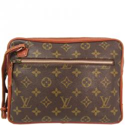 Pre Owned Louis Vuitton Monogram Canvas Clutch Bag