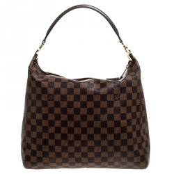 Pre Owned Louis Vuitton Damier Ebene Canvas Portobello PM Bag