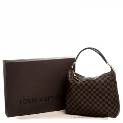Pre Owned Louis Vuitton Damier Ebene Canvas Portobello PM Bag
