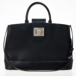 Pre Owned Louis Vuitton Black Epi Mirabeau Tote