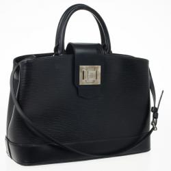 Pre Owned Louis Vuitton Black Epi Mirabeau Tote