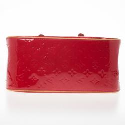 Pre Owned Louis Vuitton Red Monogram Vernis Summit Drive Bag