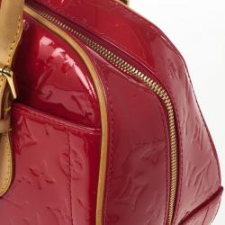 Pre Owned Louis Vuitton Red Monogram Vernis Summit Drive Bag
