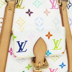Pre Owned Louis Vuitton White Monogram Multicolore Canvas Priscilla Bag