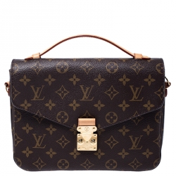 Pre Owned حقيبة يد بوشيه لوي فيتون نقش حرفي كانفاس 