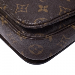 Pre Owned حقيبة يد بوشيه لوي فيتون نقش حرفي كانفاس 