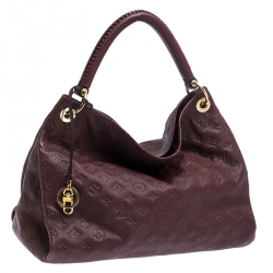 Pre Owned Louis Vuitton Aurore Monogram Empreinte Leather Artsy MM Bag