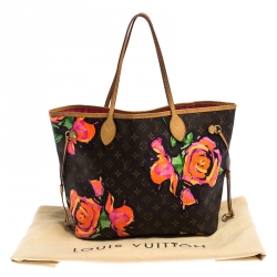 Louis Vuitton Monogram Canvas Limited Edition Stephen Sprouse Roses Neverfull MM Bag