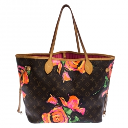Louis Vuitton Monogram Canvas Limited Edition Stephen Sprouse Roses Neverfull MM Bag