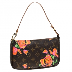 Pre Owned Louis Vuitton Monogram Stephen Sprouse Roses Pochette Accessories 