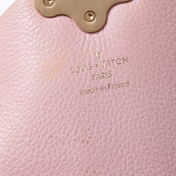 Pre Owned Louis Vuitton Pink Damier Ebene Canvas and Leather Clapton Backpack 