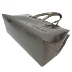 Pre Owned Louis Vuitton Gris Art Deco Monogram Vernis Wilshire PM Bag