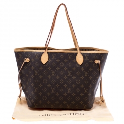 Pre Owned Louis Vuitton Monogram Canvas Neverfull MM Bag