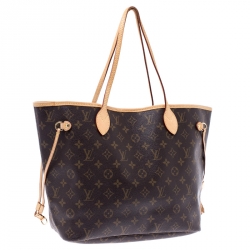 Pre Owned Louis Vuitton Monogram Canvas Neverfull MM Bag