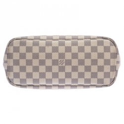 Pre Owned Louis Vuitton Damier Azur Canvas Neverfull PM Bag