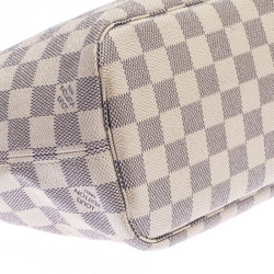 Pre Owned Louis Vuitton Damier Azur Canvas Neverfull PM Bag