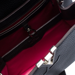 مملوكة مسبقًا حقيبة لوي فيتون كيبوسينيس جلد وجلد ثعبان سوداء BB