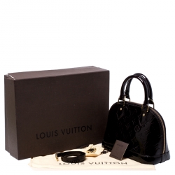Pre Owned Louis Vuitton Amarante Monogram Vernis Alma BB Bag