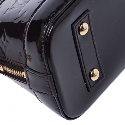 Pre Owned Louis Vuitton Amarante Monogram Vernis Alma BB Bag