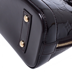 Pre Owned Louis Vuitton Amarante Monogram Vernis Alma BB Bag