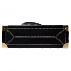 Pre Owned Louis Vuitton Black Suhali Leather Le Fabuleux Bag
