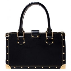 Pre Owned Louis Vuitton Black Suhali Leather Le Fabuleux Bag