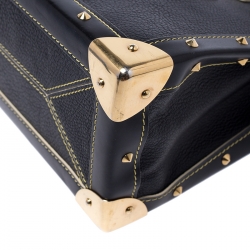 Pre Owned Louis Vuitton Black Suhali Leather Le Fabuleux Bag