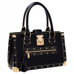 Pre Owned Louis Vuitton Black Suhali Leather Le Fabuleux Bag