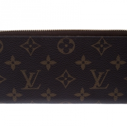 Louis Vuitton Monogram Canvas Portefeiulle Clemence Zip Around Wallet