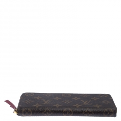 Louis Vuitton Monogram Canvas Portefeiulle Clemence Zip Around Wallet