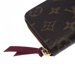 Louis Vuitton Monogram Canvas Portefeiulle Clemence Zip Around Wallet