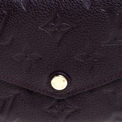 Louis Vuitton Grenat Empreinte Leather Curieuse Wallet