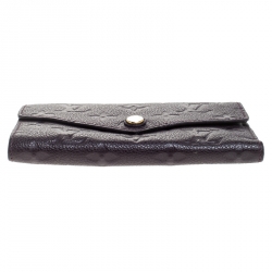 Louis Vuitton Grenat Empreinte Leather Curieuse Wallet