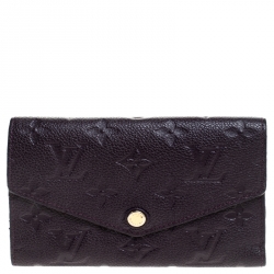 Louis Vuitton Grenat Empreinte Leather Curieuse Wallet