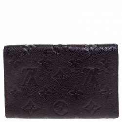 Louis Vuitton Grenat Empreinte Leather Curieuse Wallet